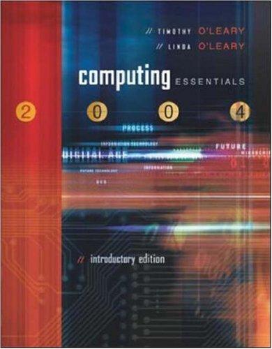 Book Computing Essentials: Introductory (o'leary Series) free