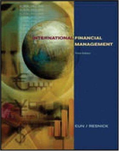 Book International Financial Management (The McGraw-Hill/Irwin Series in Finance, Insurance, and Real Estate) free