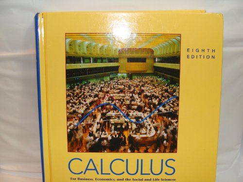 Book Calculus For Business Economics And The Social And Life Sciences free