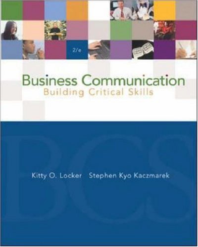 Book Business Communication: Building Critical Skills: With Powerweb And Bcomm Skill Booster free