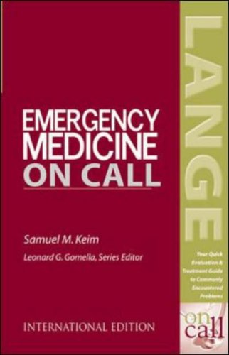 Book Emergency Medicine On Call: Your Quick Evaluation & Treatment Guide To Commonly Encountered Problems free