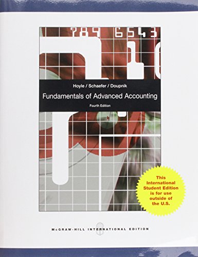 Book Fundamentals of Advanced Accounting [May 16, 2010] Hoyle, Joe Ben; Schaefer, Thomas and Doupnik, Timothy S. free