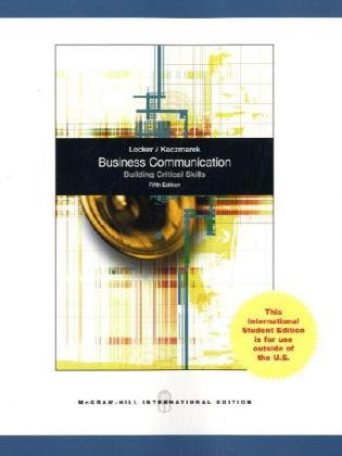 Book Business Communication: Building Critical Skills free