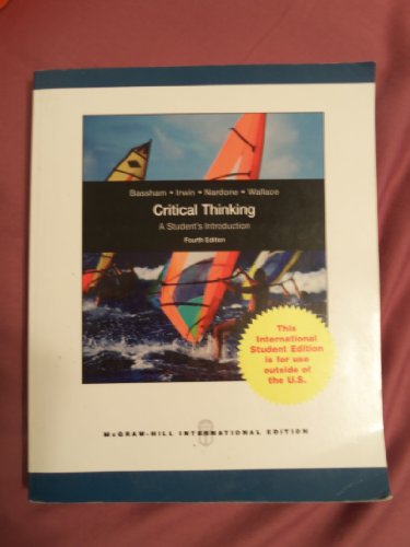 Book Critical Thinking: A Student's Introduction free