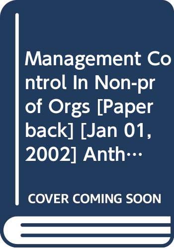 Book Management Control In Non-prof Orgs free
