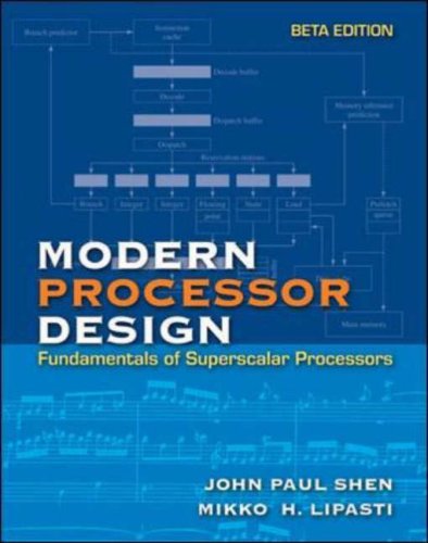 Book Modern Processor Design: Fundamentals Of Superscalar Processors, Beta Edition free
