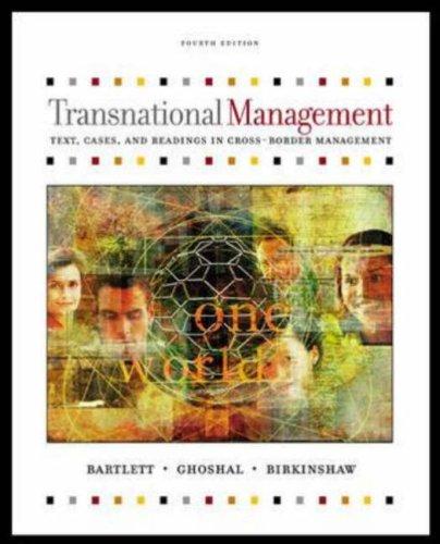 Book Transnational Management : Text And Cases free
