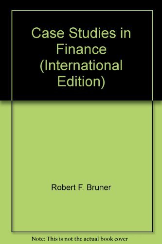 Book Case Studies In Finance (international Edition) free