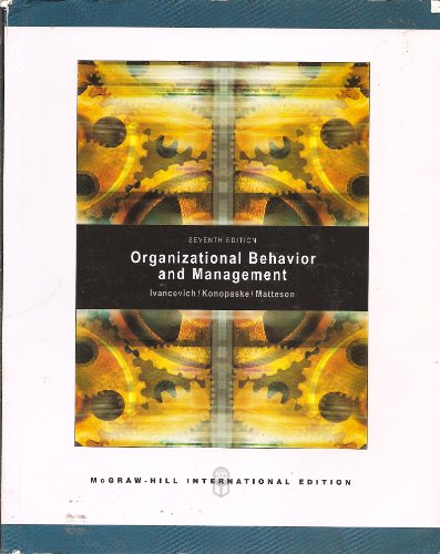 Book Organizational Behavior and Management (International Edition) Seventh Edition free