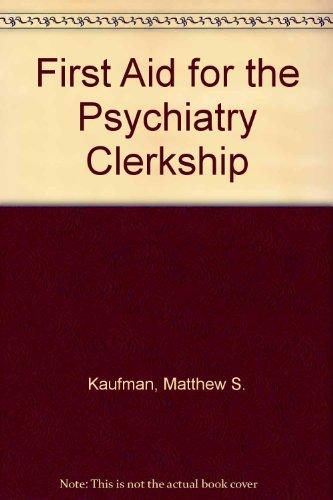 Book First Aid For The Psychiatry Clerkship free