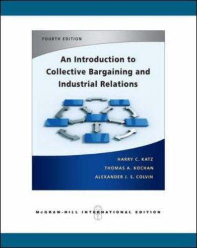 Book An Introduction to Collective Bargaining and Industrial Relations free