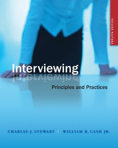 Book Interviewing: Principles And Practices free