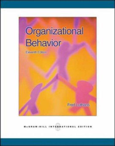 Book Organizational Behavior [Jan 01, 2007] Luthans, Fred free