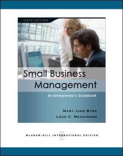 Book Small Business Management: An Entrepreneur's Guidebook free