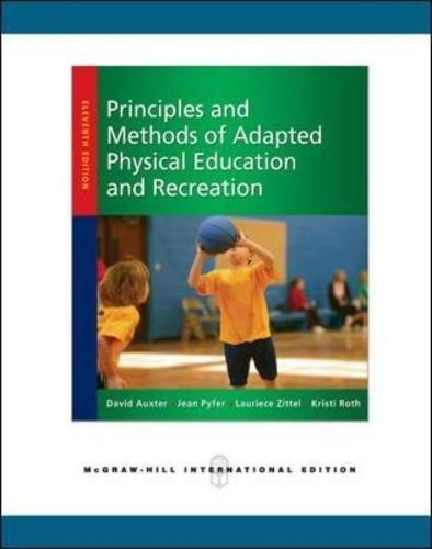Book Principles and Methods of Adapted Physical Education and Recreation free