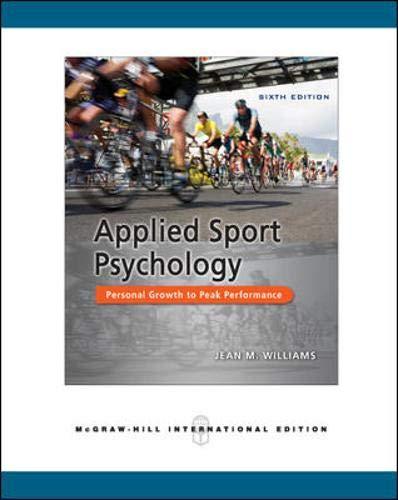 Book Applied Sport Psychology: Personal Growth to Peak Performance free