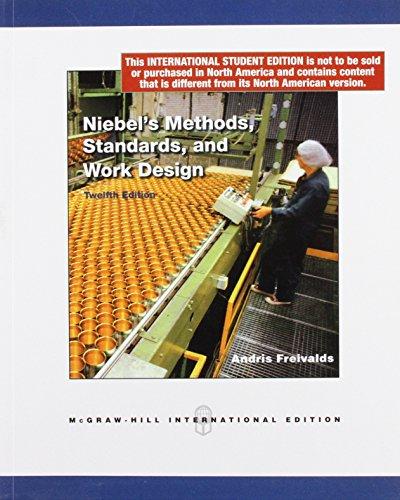 Book Nebels Methods Stndards And Work Design 12Ed (Ie) (Pb 2009) free