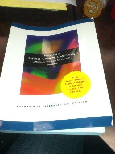 Book Business Government And Society A Managerial Perspective 12Ed (Ie) (Pb 2009) free