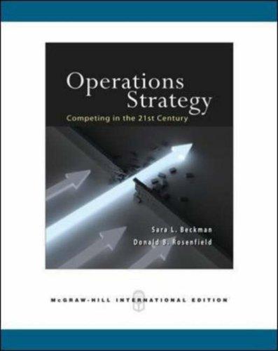 Book Operations Strategy: Competing in the 21st Century. Sara L. Beckman, Donald B. Rosenfield free