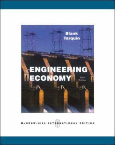 Book Engineering Economy [Aug 16, 2005] Blank, Leland T. and Tarquin, Anthony J. free