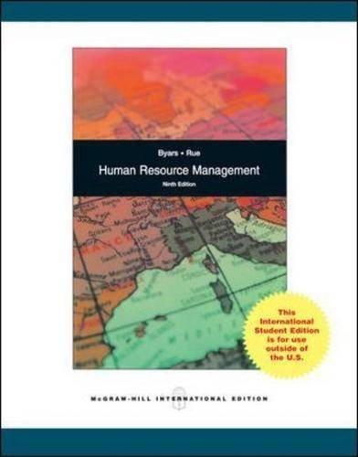 Book Human Resource Management 9Ed (Ie) (Pb 2008) free