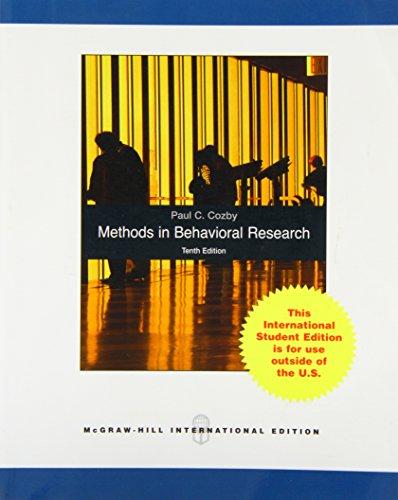Book Methods in Behavioral Research free