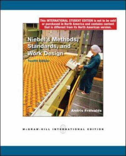 Book Niebel's Methods, Standards, and Work Design free