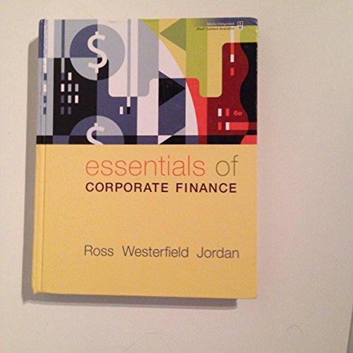 Book Essentials Of Corporate Finance 6Ed (Ie) (Pb 2008) free