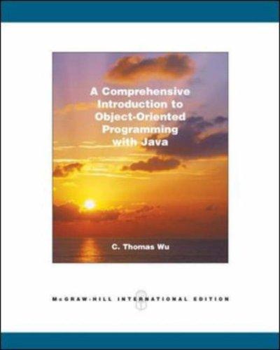 Book A Comprehensive Introduction to Object-oriented Programming with Java free