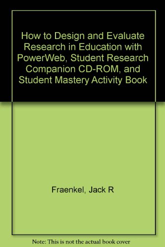 Book How To Design And Evaluate Research In Education free