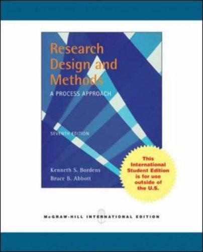 Book Research Design and Methods: A Process Approach free