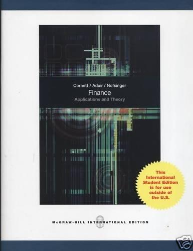 Book Finance: Applications & Theory. Marcia Millon Cornett, Troy A. Adair, JR., John Nofsinger free