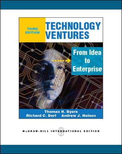 Book Technology Ventures From Idea to Enterprise free