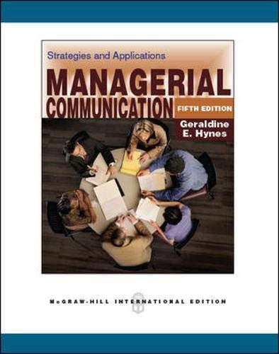 Book Managerial Communication Strategies and Applications free