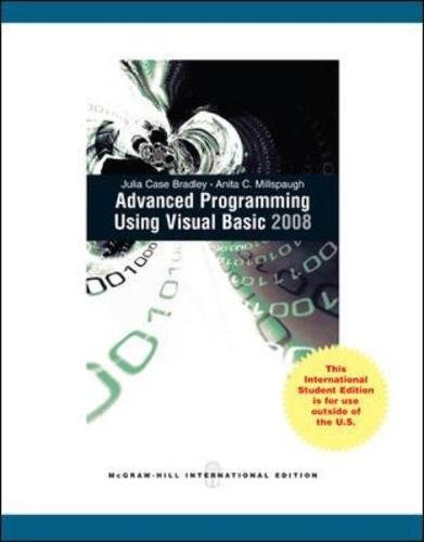 Book Advanced Programming Using Visual Basic 2008 free