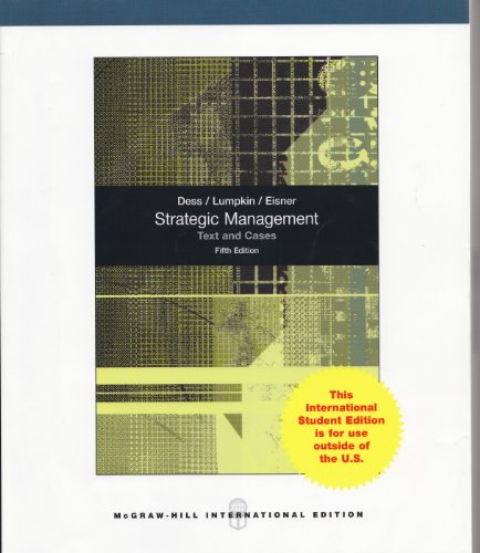 Book Strategic Management Text And Cases 5Ed (Hb 2010) free