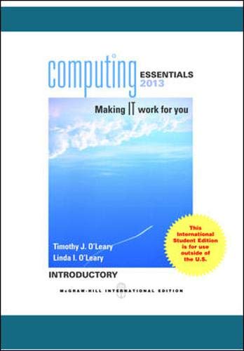 Book Computing Essentials 2013 Introductory free