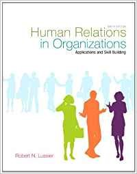 Book Human Relations in Organizations: Applications and Skill Building free