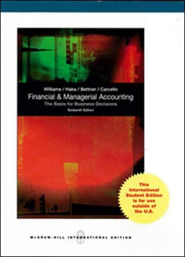 Book Financial and Managerial Accounting free