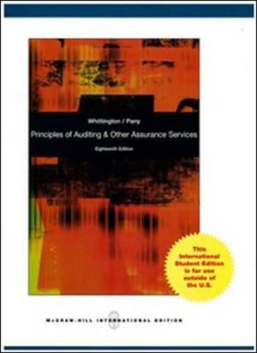 Book Principles of Auditing and Other Assurance Services free