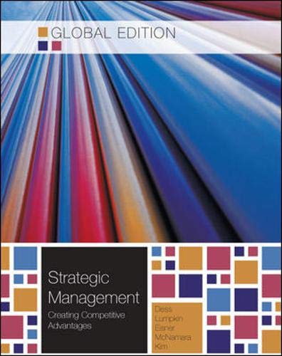 Book Strategic Management Creating Competitive Advantages free