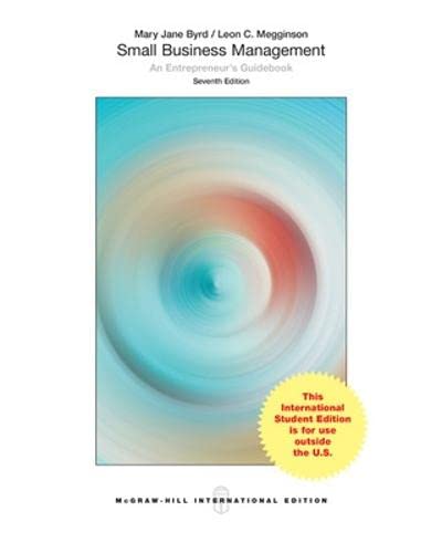 Book Small Business Management: An Entrepreneur's Guidebook free