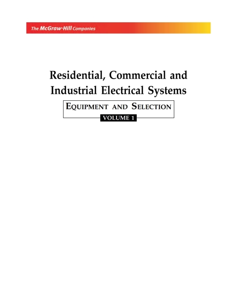 Book Residential, Commercial And Industrial Electrical Systems: Equipment And Selecti free