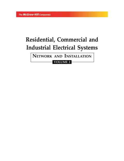Book Residential, Commercial And Industrial Electrical Systems: Network And Installat free