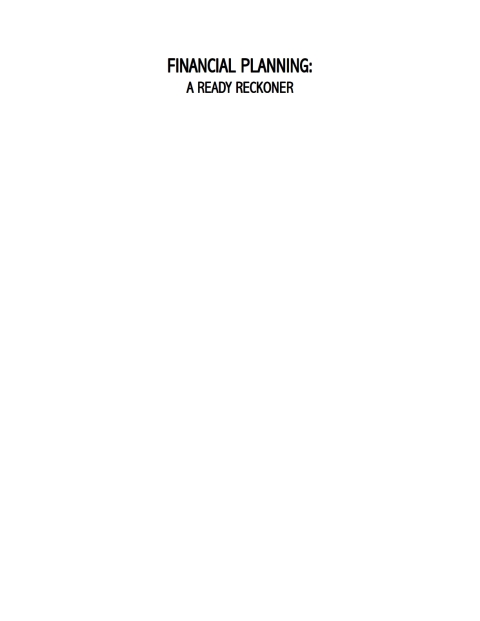 Book Financial Planning free
