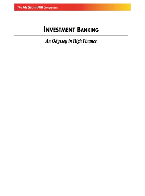 Book Investment Banking free