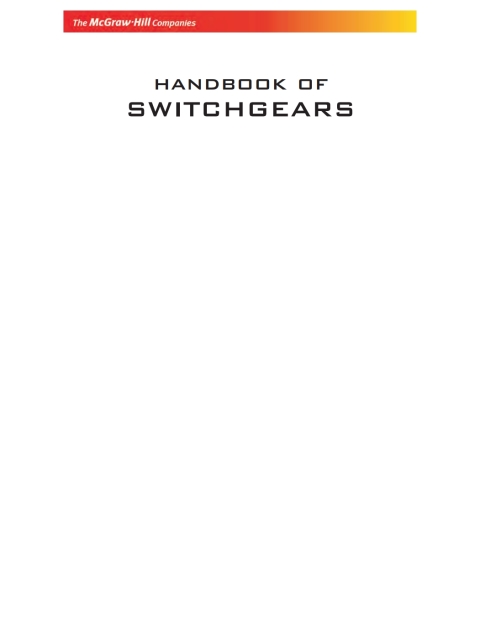 Book Handbook of Switchgears free