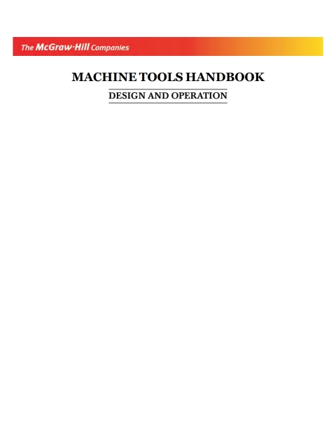 Book Machine Tools Handbook free