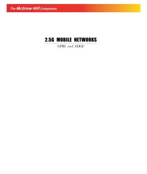 Book 2.5G Mobile Networks free