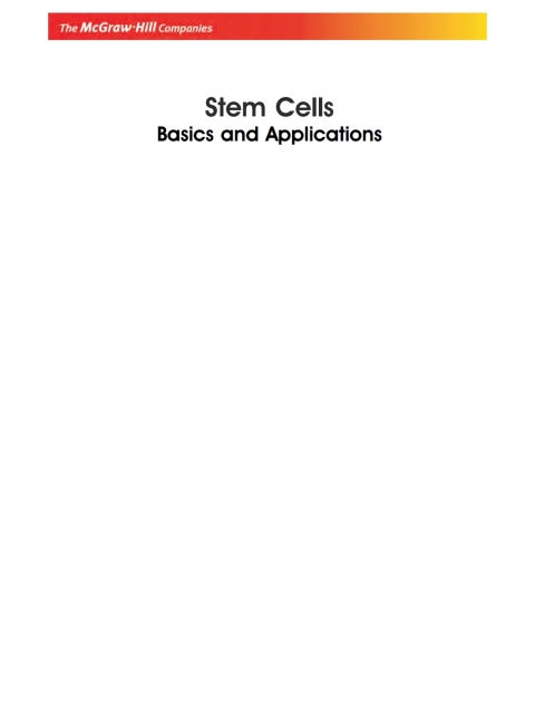 Book Stem Cells: Basics and Applications free